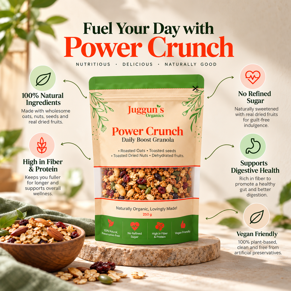 Power Crunch – Daily Boost Granola