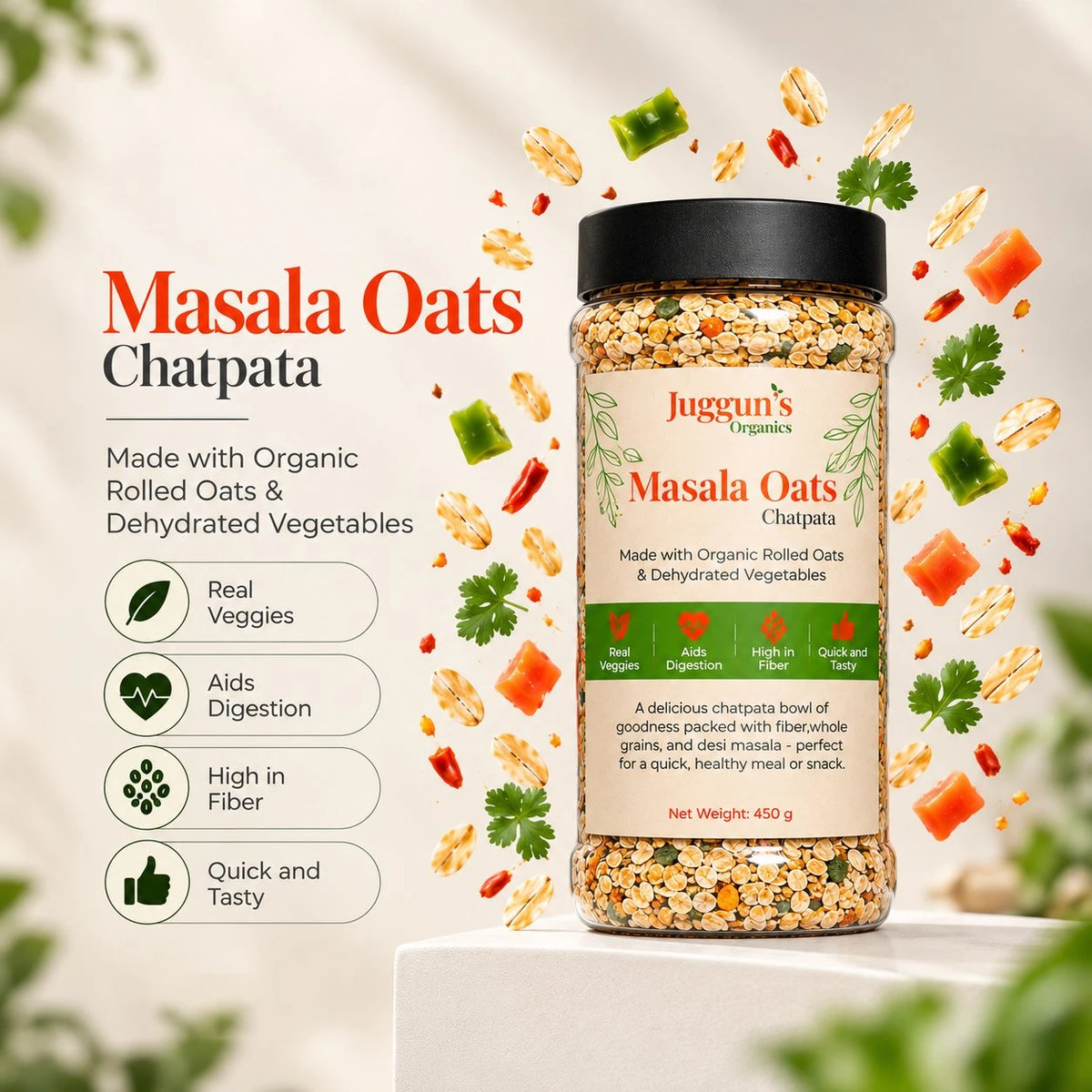 Masala Oats – Chatpata