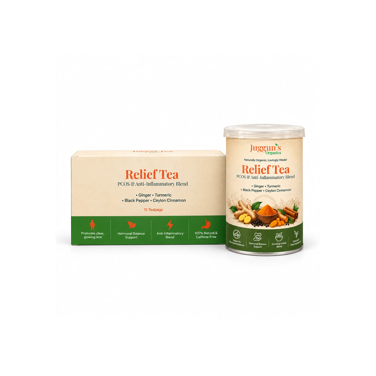 Relief Tea – Ginger, Turmeric & Ceylon Cinnamon
