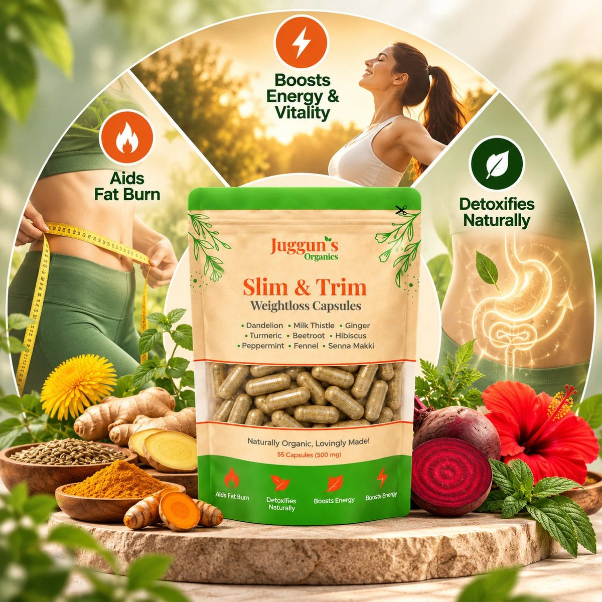 Slim & Trim Capsules – Herbal Botanical Blend