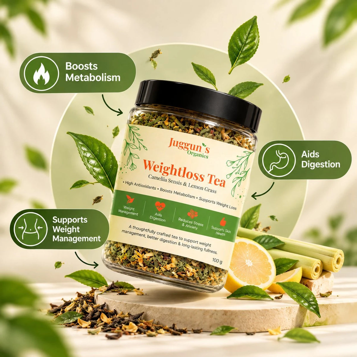 Weight Loss Tea – Green Tea & Lemongrass Blend